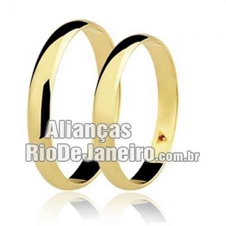 Aliança em ouro 18k Rio de janeiro