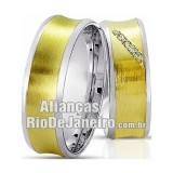 Alianças de noivado e casamento ouro 18k e prata Rio de janeiro