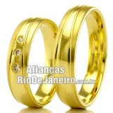 Alianças em ouro 18k para casamento Rio de Janeiro