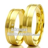 Alianças Rio de janeiro  em ouro 18k para casamento